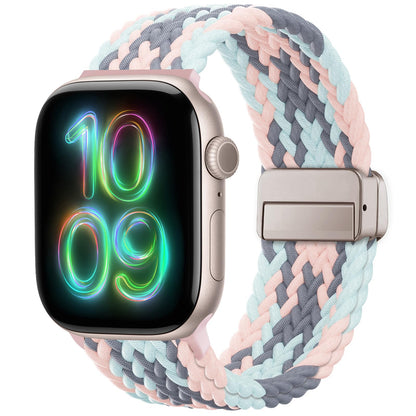 Braided Stretchy Magnetic Band Compatible with Apple Watch Bands Women Men