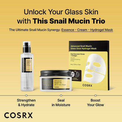 COSRX Snail Mucin 96% Repairing Serum for Sooothing & Hydrating 3.38 oz.
