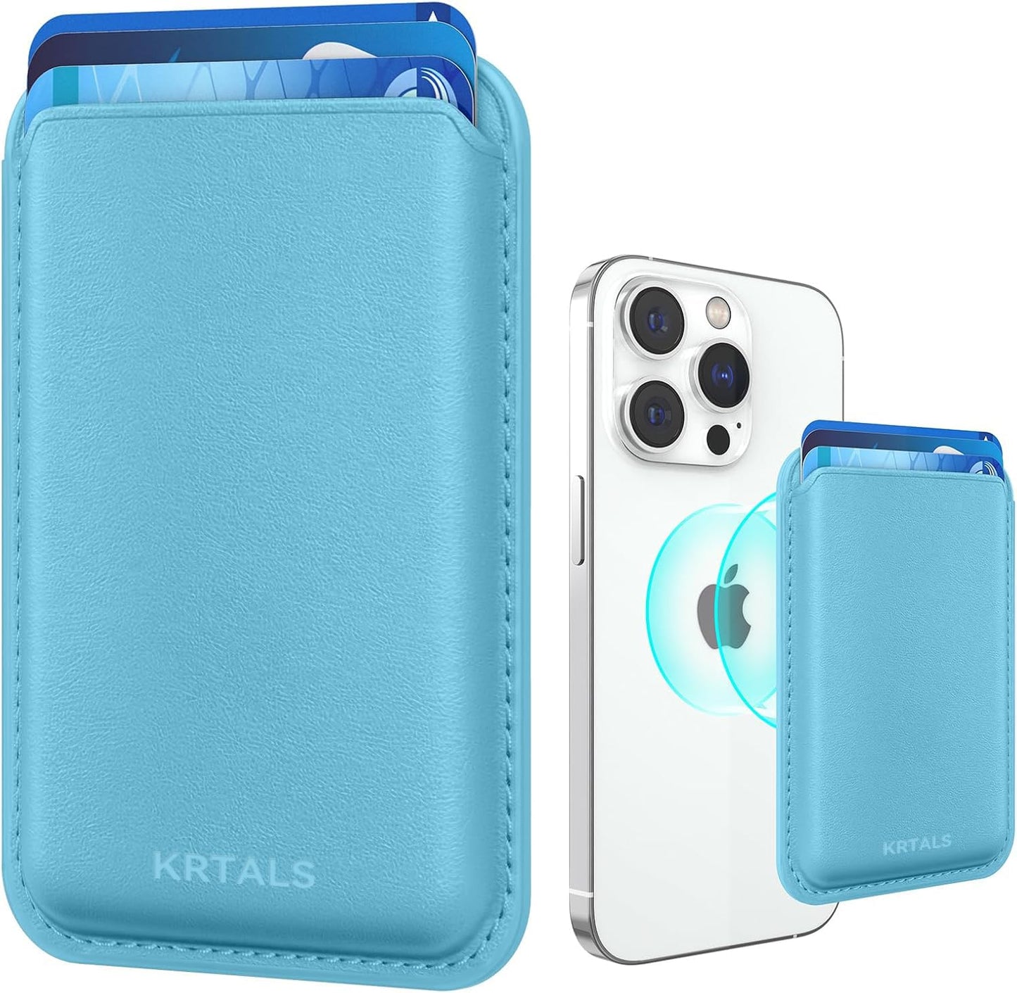 Magnetic Wallet Cell Phone Card Holder for Phone Case with Mag-Safe