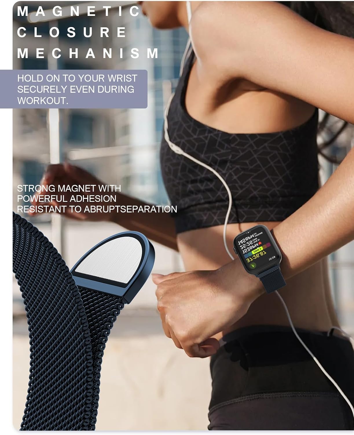 Original Milanese Loop Compatible with Apple Watch Bands for Women & Men