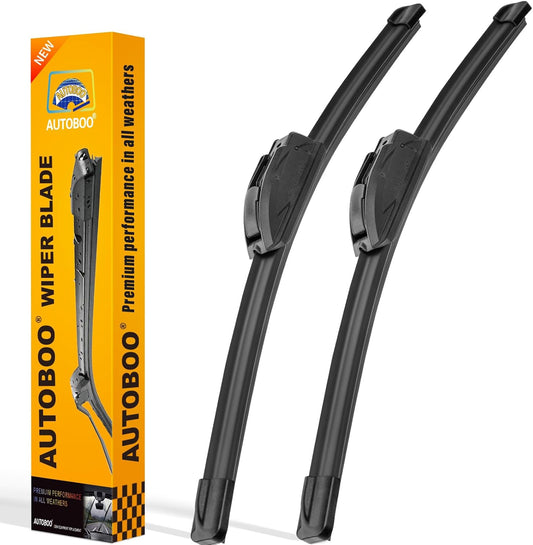 AUTOBOO 26" and 16" Windshield Wipers Blades (Pack Of 2)