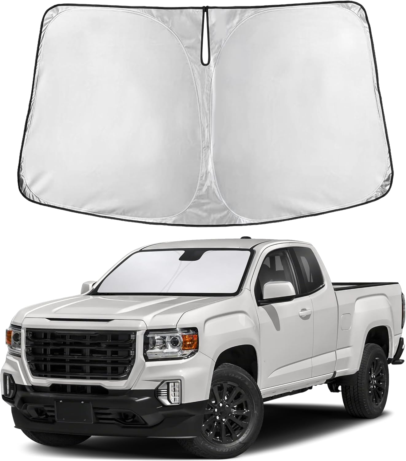 Econour Car Windshield Sun Shade, Front Window Sun Blocker for SUVs,Sedan