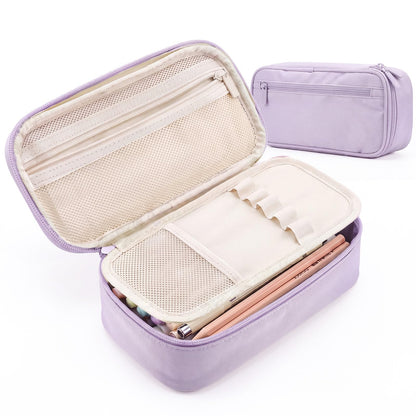 WEMATE Pencil Case, Large Storage Organizer, Makeup Bag, Teacher Must - have, Big Pencil Pouch, Marker Case for College