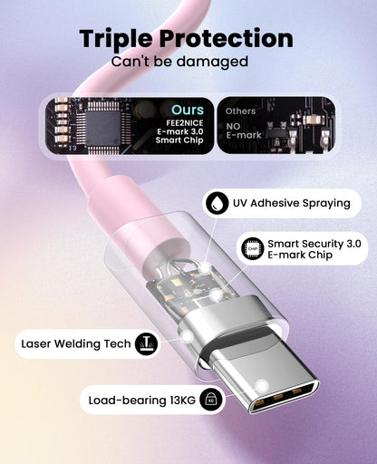 iPhone Charger Fast Charging, USB C Charger Block, 6FT/10FT Lightning Cable