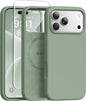 GONEZ Magnetic for iPhone 17 Pro Max Case, Silicone Cover Stone