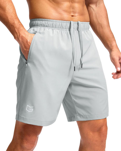 G Gradual Men's Athletic Running Shorts with 2 Zipper Pockets 7"/ 5"/ 9"