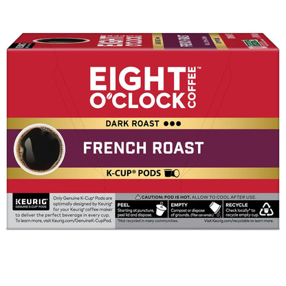 Eight O'Clock Coffee Hazelnut, Single-Serve Keurig K-Cup Pods, Flavored Medium Roast Coffee Pods, 96 Count