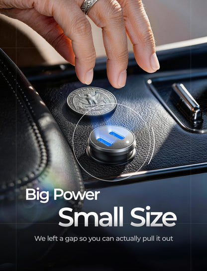 LISEN 90W USB C Car Charger USB C Fast Charge, 45W PD&QC 3.0 Fast Car Charger