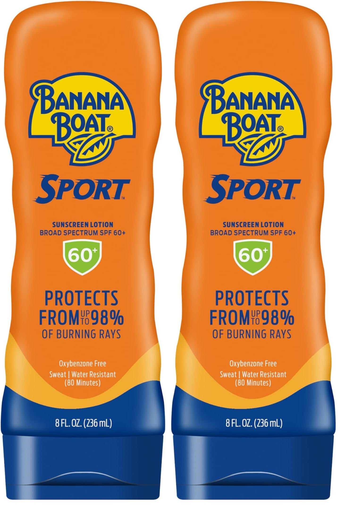 Banana Boat Sport Ultra Sunscreen Lotion SPF 30, Travel Size 3oz Twin Pack, Sweat & Water Resistant Sunblock for Active Lifestyle(Pack of 2)