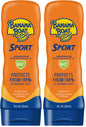 Banana Boat Sport Ultra Sunscreen Lotion SPF 30, Travel Size 3oz Twin Pack, Sweat & Water Resistant Sunblock for Active Lifestyle(Pack of 2)