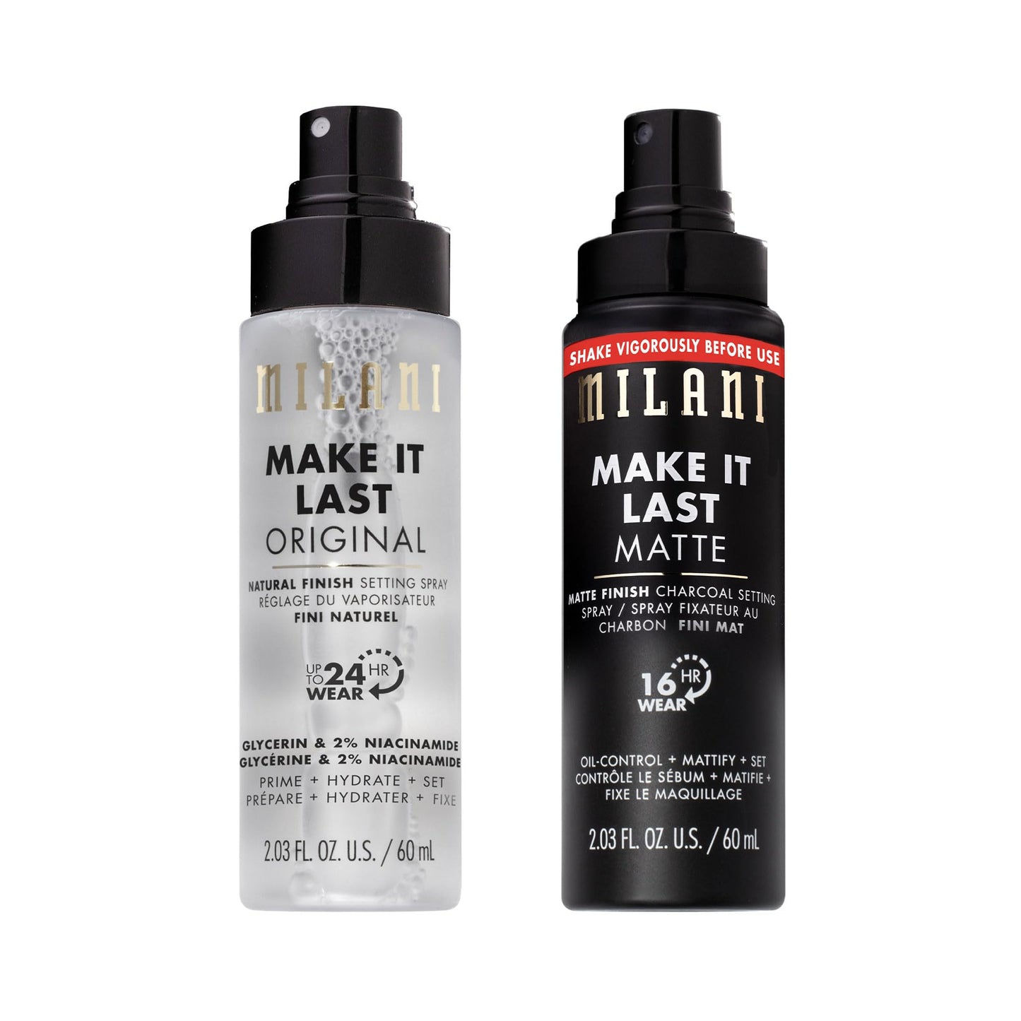 Milani Setting Spray + Primer, Make It Last Original Natural Finish