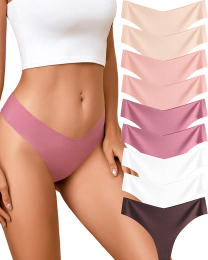 Take Talk Underwear Womens 9 Pack Seamless Thongs No Show Workout Panties