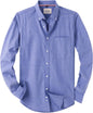 Alimens & Gentle Mens Solid Oxford Shirt Long Sleeve Dress Shirt Work Casual Button Down Shirts with Pocket