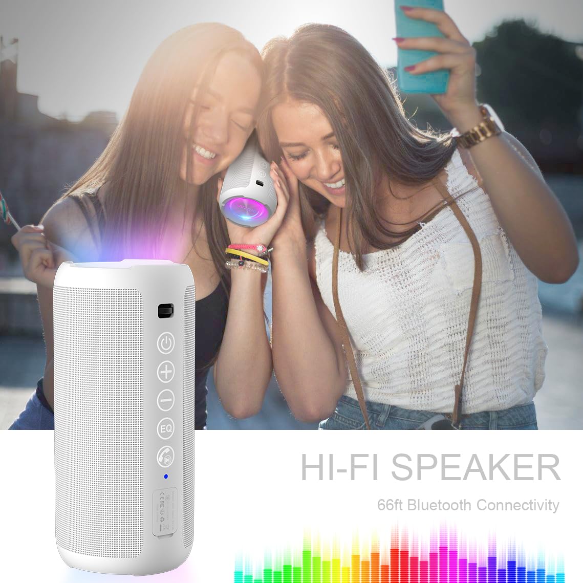 Ortizan X10 Portable Bluetooth Speaker (1st Gen), IPX7 Waterproof, Wireless