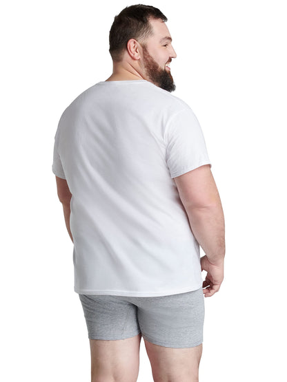 Fruit of The Loom Men's Crew Tee Undershirts, Moisture Wicking & Tag Free, Also Available in Big & Tall