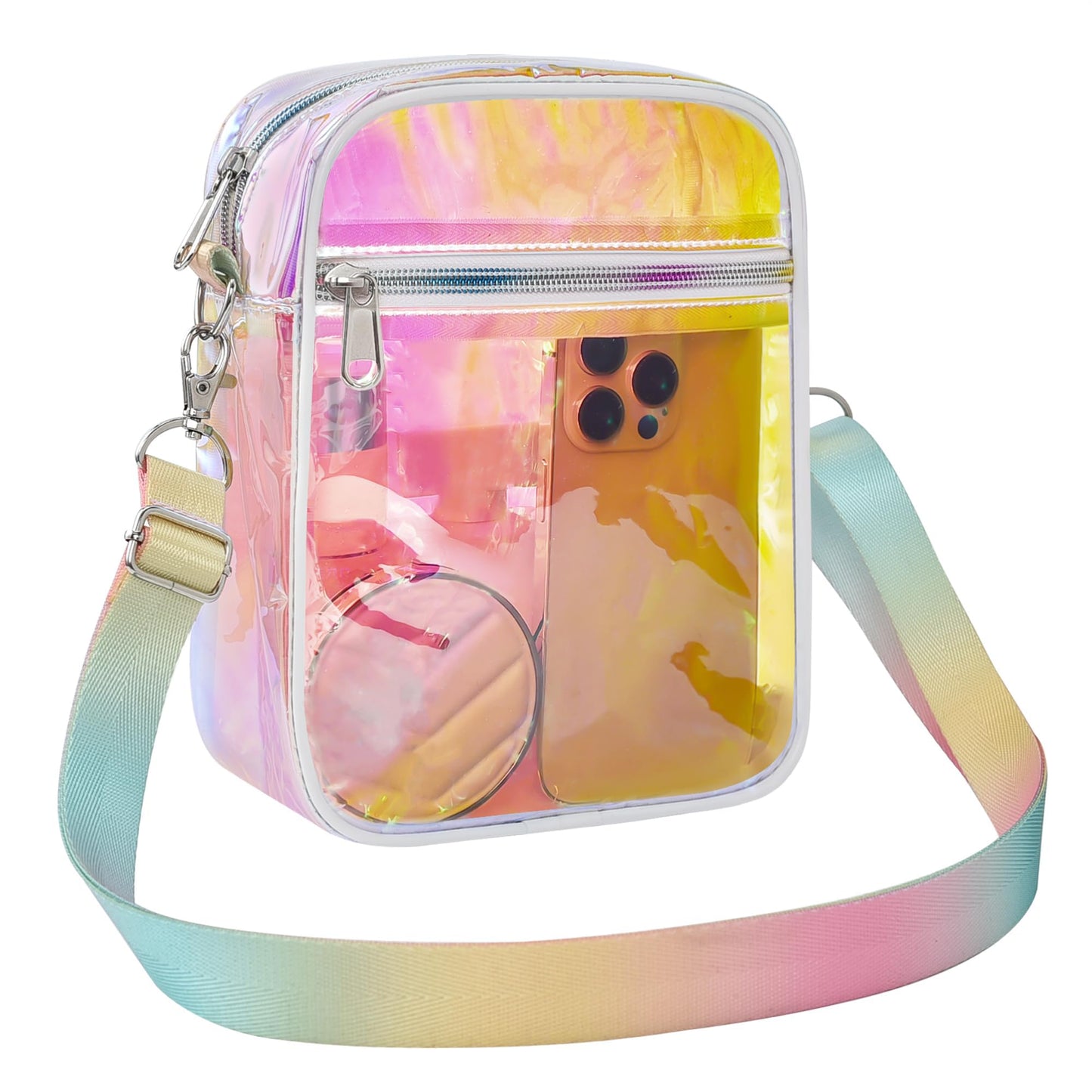 USPECLARE Clear Purse for Stadium Events Transparent Messenger Bag