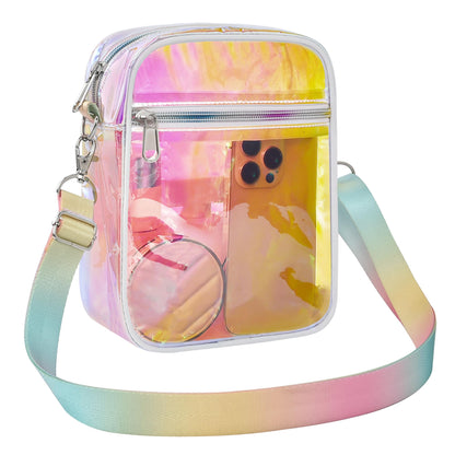 USPECLARE Clear Purse for Stadium Events Transparent Messenger Bag