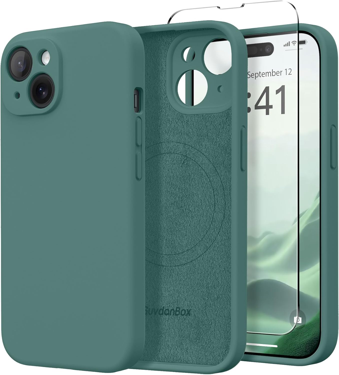 Magnetic for iPhone 17 Case Silicone Matcha