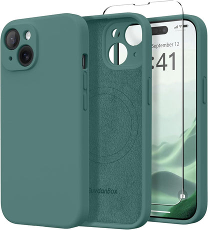 Magnetic for iPhone 17 Case Silicone Matcha