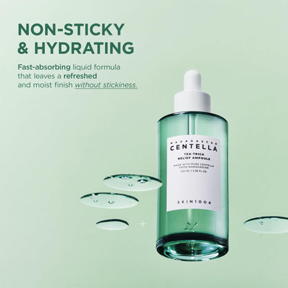 SKIN1004 [Hudson's Pick] Madagascar Centella Ampoule, Korean Face Serum with Centella Asiatica for Hydrating & Moisturizing, Soothing Facial Serum for Skin Balance, Korean Skin Care, 1.85 fl.oz, 55ml