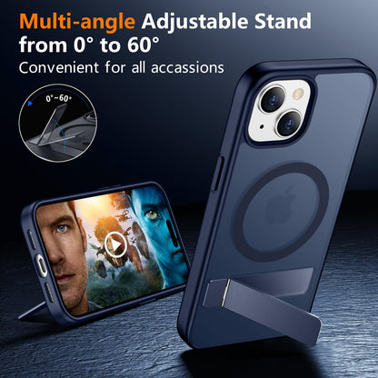 SPIDERCASE Magnetic for iPhone 17 Pro Max Case,with Kickstand,Clear