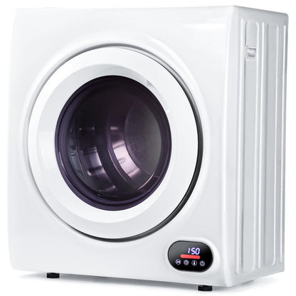 Euhomy Portable Clothes Dryer for Laundry, 1.5 Cu. Ft. Small Portable Dryers for Clothes, 120V Electric Dryer with Stainless Steel Drum, 850W Dryer Machine for Apartments, White