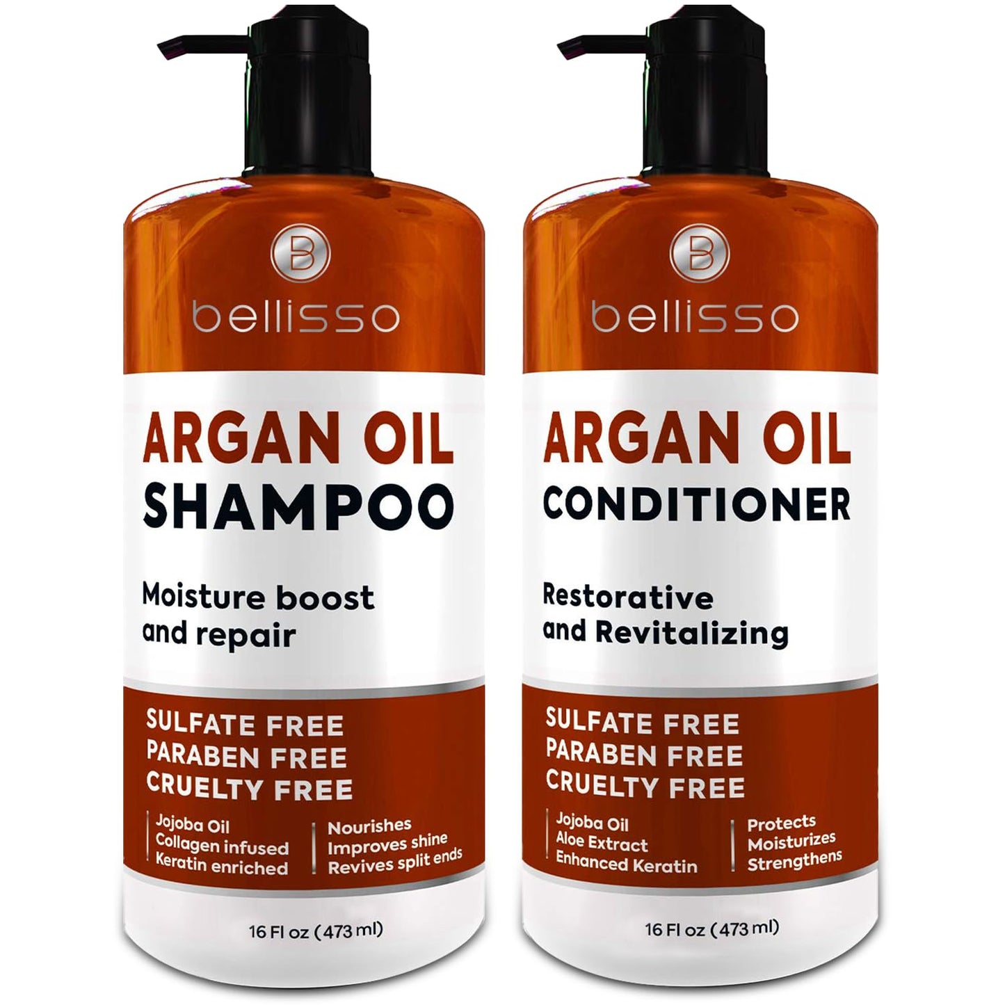Caffeine Shampoo and Conditioner Set - Volumizing Products for Women and Men - Thickening, Volume Boosting Formula for Thinning and Fine Hair - Sulfate Free, No Parabens - Hydrating, Salon Grade