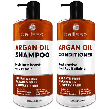 Caffeine Shampoo and Conditioner Set - Volumizing Products for Women and Men - Thickening, Volume Boosting Formula for Thinning and Fine Hair - Sulfate Free, No Parabens - Hydrating, Salon Grade