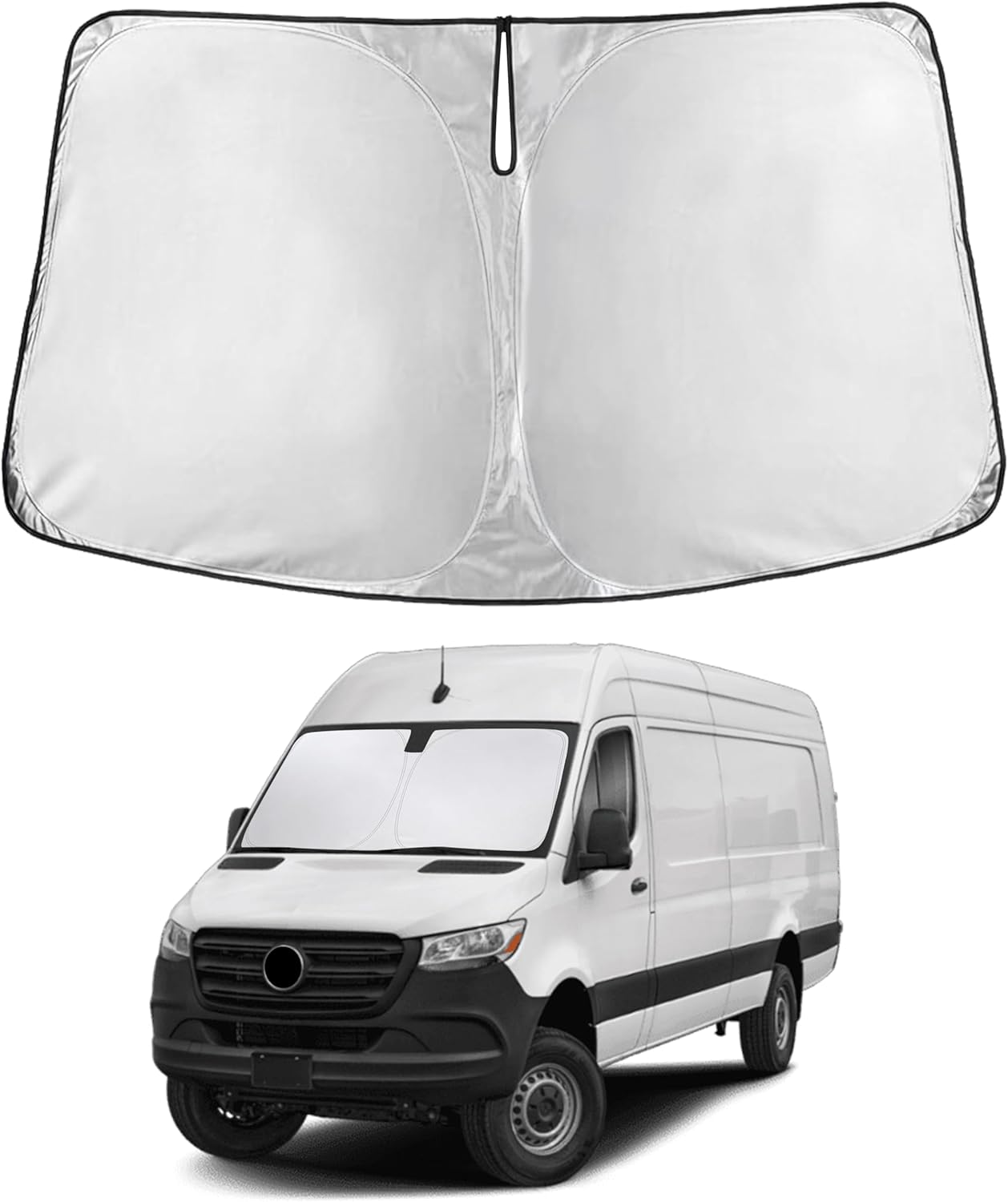 Econour Car Windshield Sun Shade, Front Window Sun Blocker for SUVs,Sedan