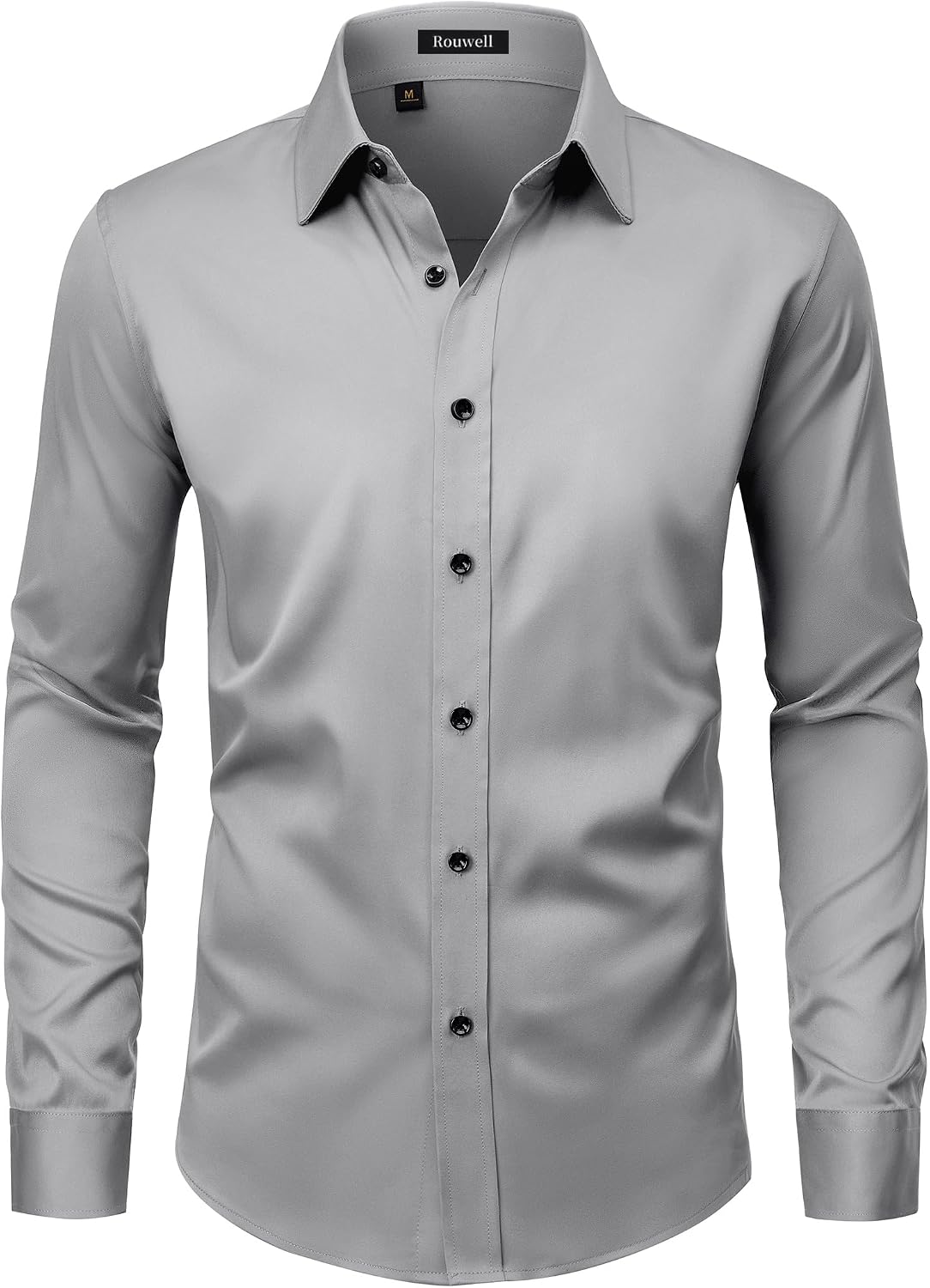 Men’s Wrinkle Free Dress Shirts Regular Fit Long Sleeve Non Iron Business Casual Wedding Stretch Button Down Shirt