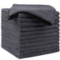 HOMEXCEL Microfiber Cleaning Cloth 12 Pack, 12.5 x 12.5 inch Microfiber Towels for Cars, Ultra Absorbent Washing Cloth, Lint Free Streak Free Cleaning Rags for Car, Kitchen, and Window (Grey)