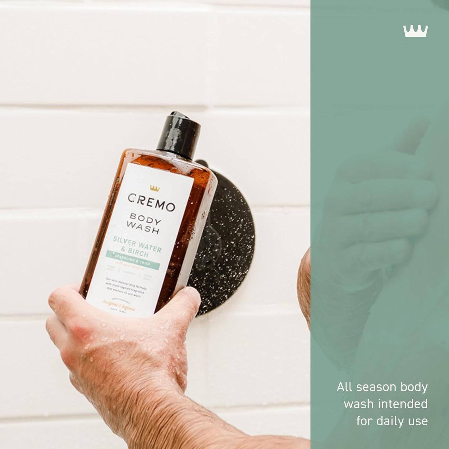 Cremo Body Wash for Men, Cypress Santal, 16 Fl Oz