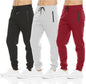 PURE CHAMP Sweatpants for Men 3 Pack Fleece Athletic Workout Joggers Mens Sweatpants with Zipper Pockets Size S-3XL