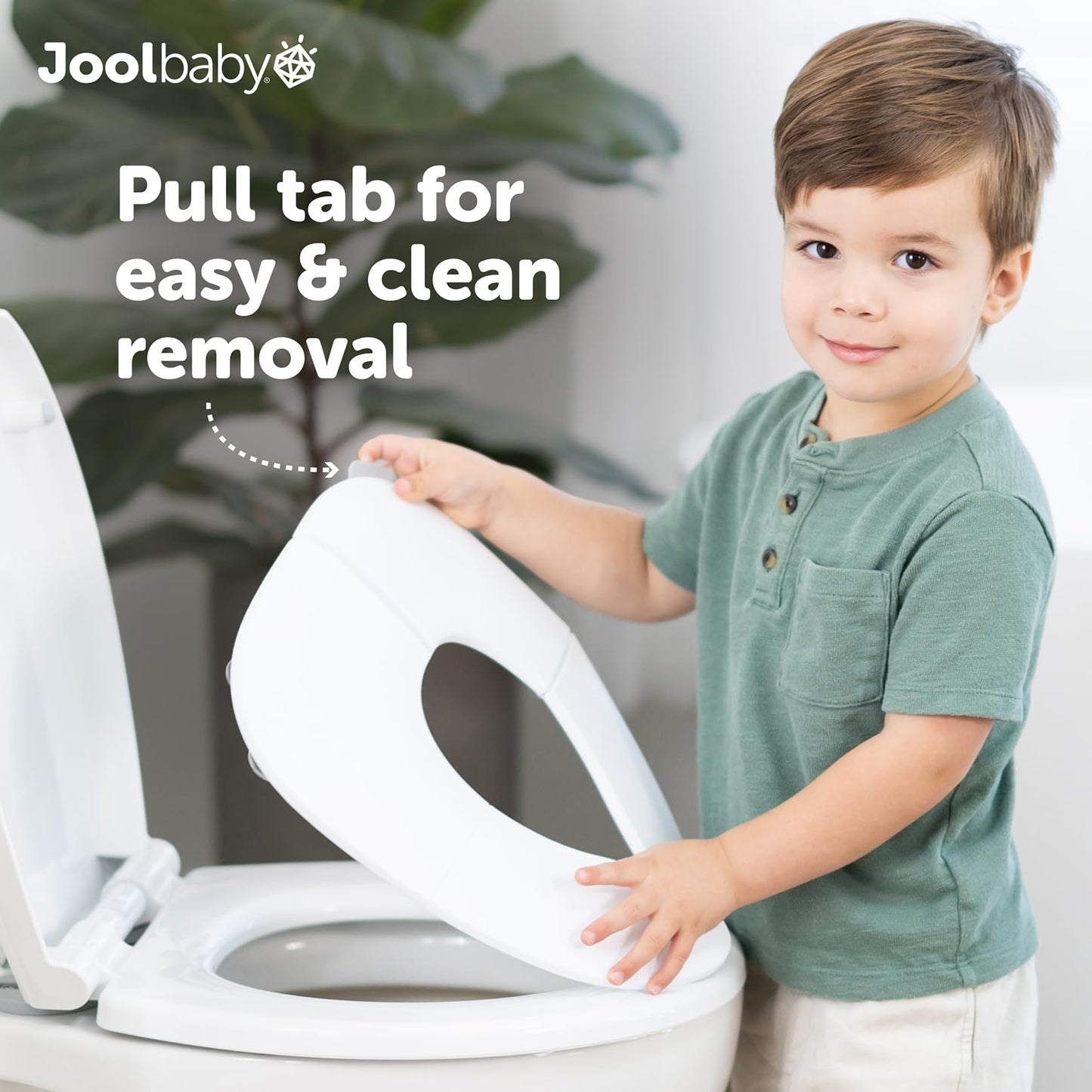 Jool Baby Folding Travel Potty Training Seat – Easy-Remove Pull Tab (Sage)