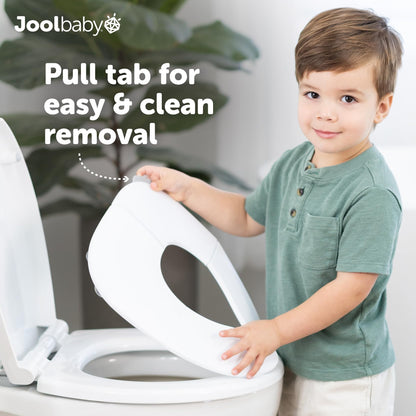 Jool Baby Folding Travel Potty Training Seat – Easy-Remove Pull Tab (Sage)