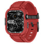 amBand Bands Compatible with Apple Watch 9/8/7/6/5/4 & SE 3/2/1 45mm/44mm Case for Men, M1 Sport Series Rugged Case Protective Cover for iWatch SE3/SE2/6/SE/5/4 44/45 mm Men Black