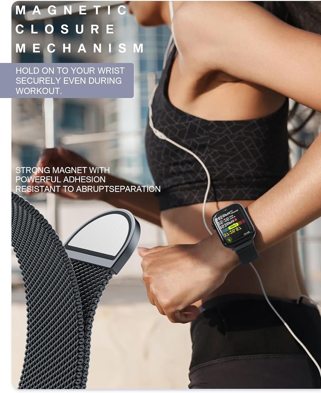 Original Milanese Loop Compatible with Apple Watch Bands for Women & Men