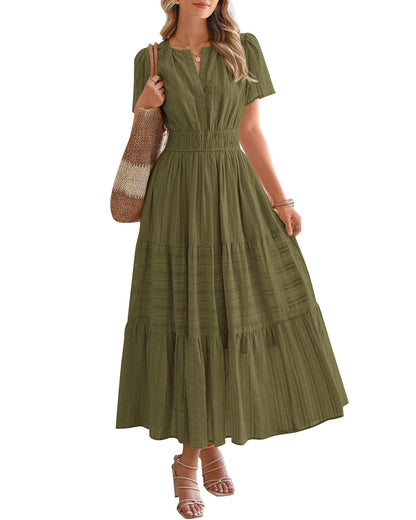 BTFBM Womens Summer 2026 Casual Maxi Dresses