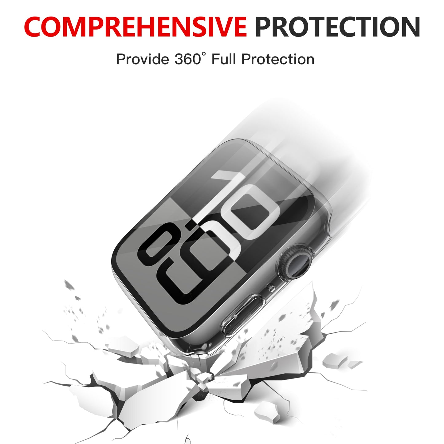 Misxi 2-Pack Waterproof Case for 46mm Apple Watch Series 11/10
