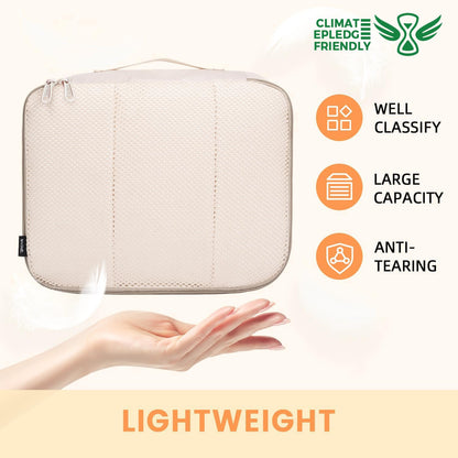 BAGAIL 8 Set Packing Cubes Luggage Packing Organizers for Travel Accessories-Cream