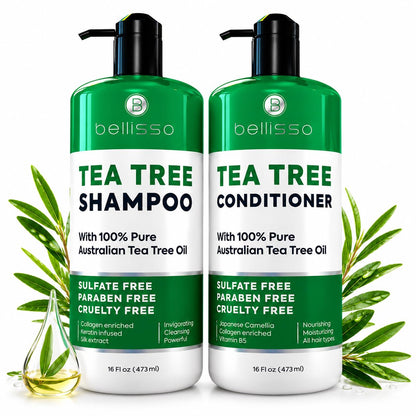 Caffeine Shampoo and Conditioner Set - Volumizing Products for Women and Men - Thickening, Volume Boosting Formula for Thinning and Fine Hair - Sulfate Free, No Parabens - Hydrating, Salon Grade