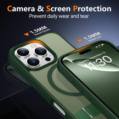 SPIDERCASE Magnetic for iPhone 17 Pro Max Case,with Kickstand,Clear