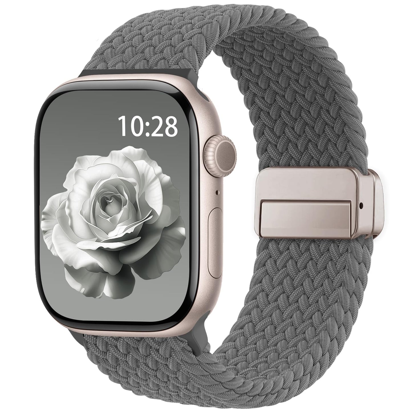 Braided Stretchy Magnetic Band Compatible with Apple Watch Bands Women Men
