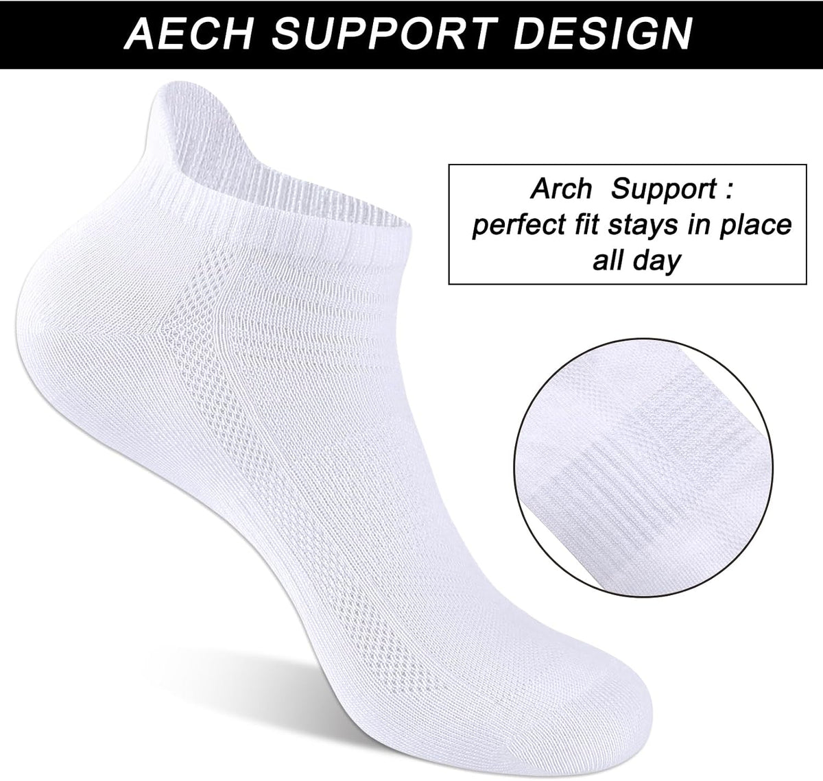 shnn 14 Pairs Mens/Womens Ankle Socks Breathable Casual Low Cut Short Socks for Men/Women with Heel Tab
