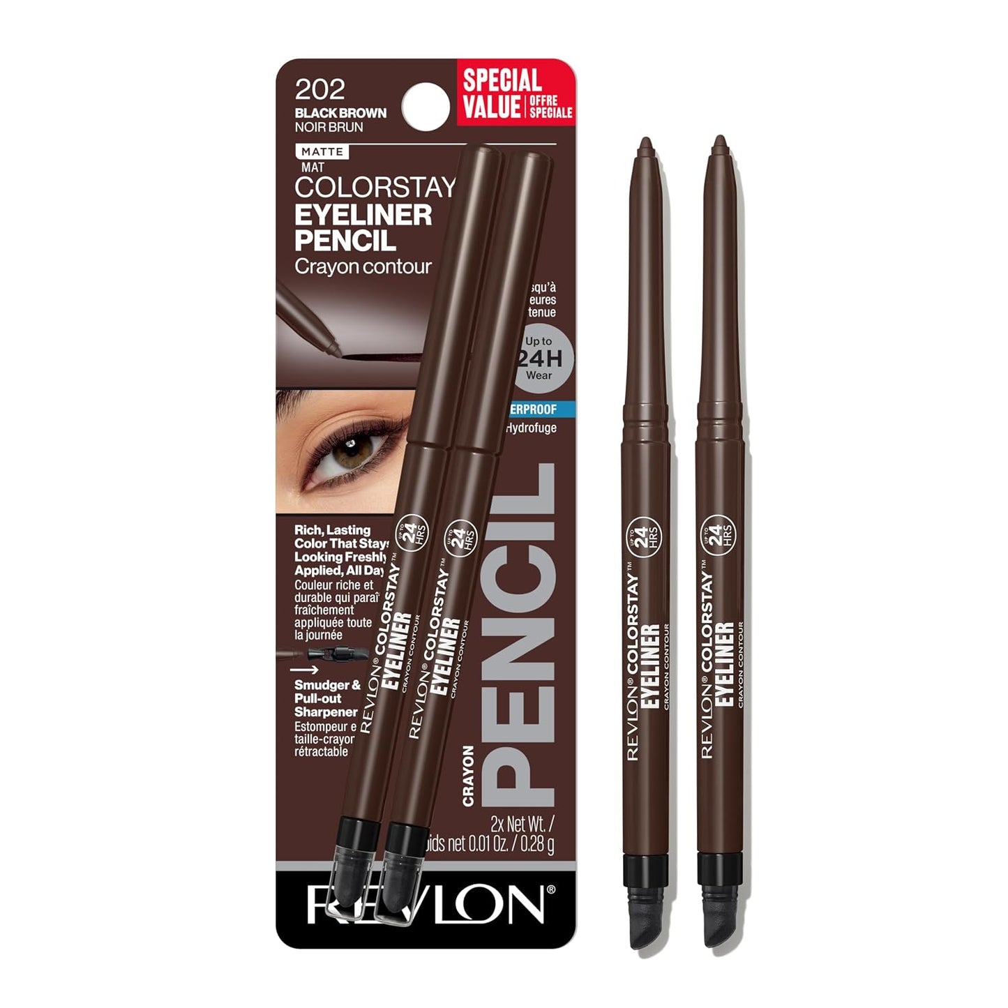 Revlon Colorstay Eye Liner 203 Brown 0,28g