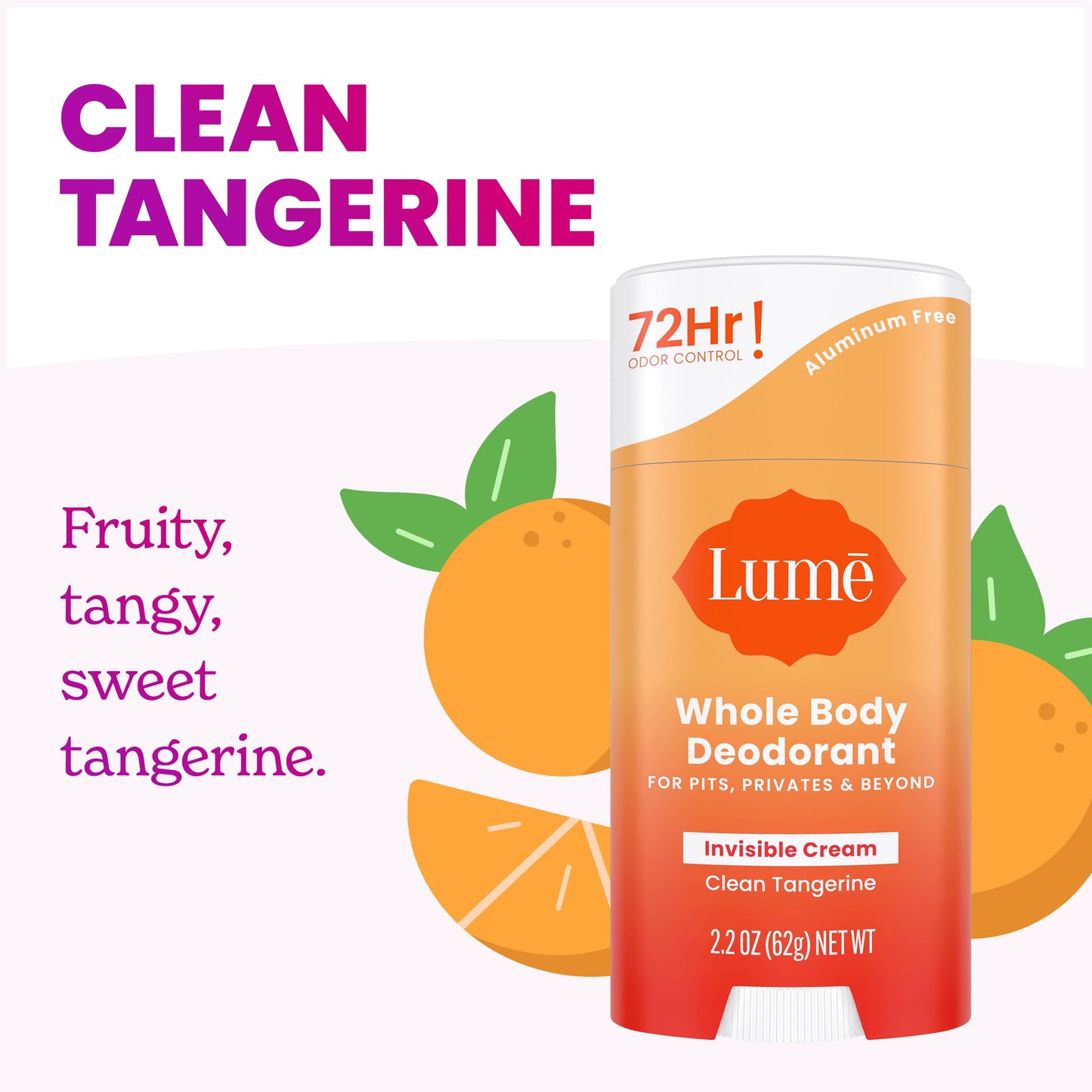 Lume Whole Body Deodorant - Solid Stick - 2.6 oz, 2 pk (Soft Powder)