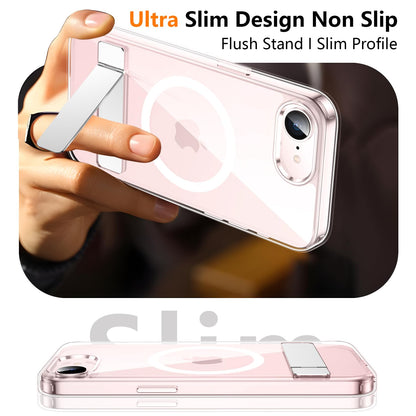 SPIDERCASE Magnetic for iPhone 17 Pro Max Case,with Kickstand,Clear