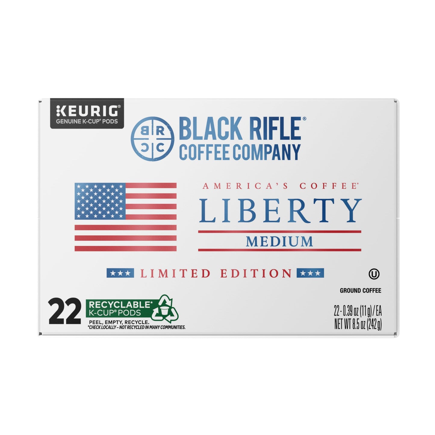 Black Rifle Coffee Medium Roast K Cup Coffee Just Black 32 Count