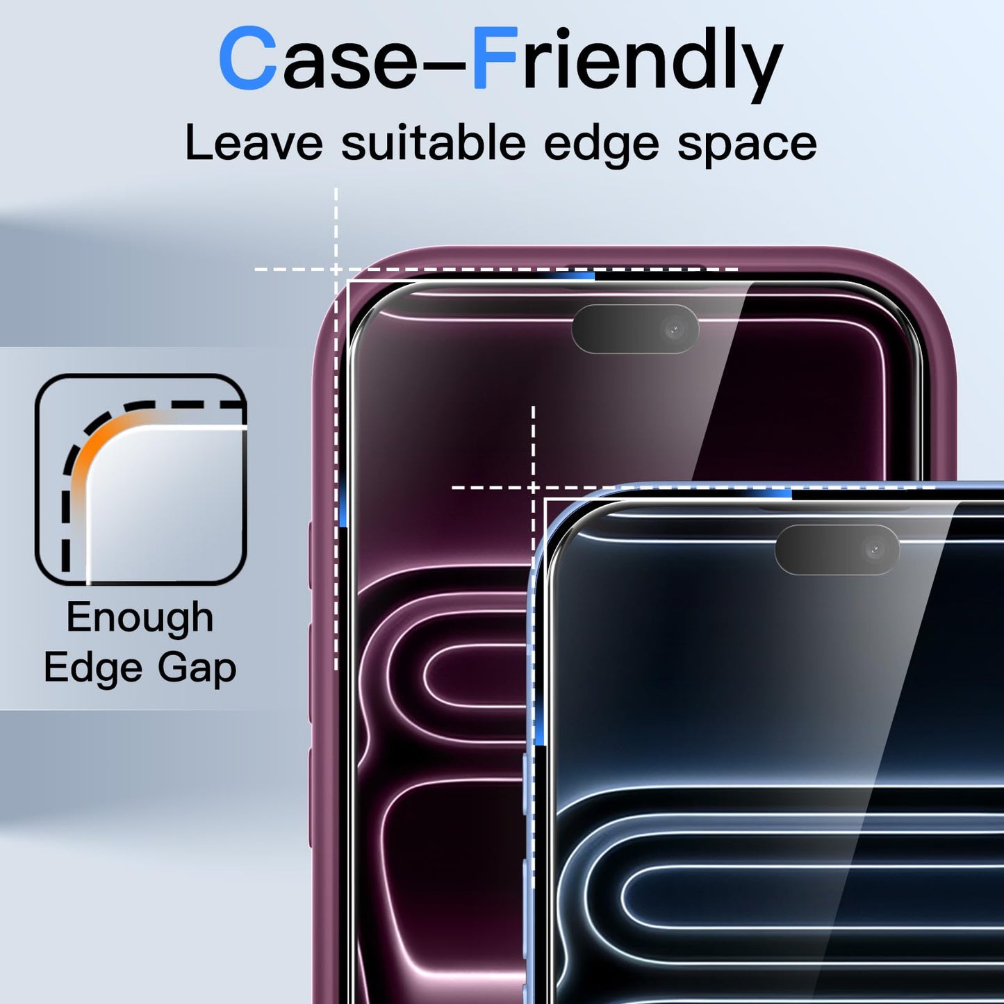 JETech Privacy Screen Protector for iPhone 17 Pro Max, 2-Pack