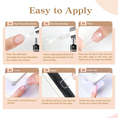 modelones Gel Top Base Coat Set 15ml 2026 Upgrade No Wipe Super Shine